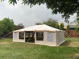 Toile de coton imprimée intérieure de tente à cadre de désert imperméable et résistante personnalisée pour le camping et le safari Taille personnalisée - Product Image 3