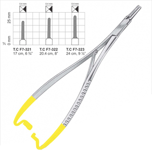 High Quality Stainless Steel Castroviejo Needle <b>Holders</b> TC Forceps with Gold Handle for Surgical Use and Medical <b>Stitching</b> - Product Image 5