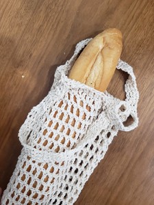 Bolsas de pan reutilizables de macramé, 100% algodón, orgánico, para regalo de pan casero, contenedor de pan - Product Image 5