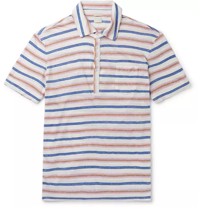T-shirt de sport pour homme grande taille 100 % coton, séchage rapide, respirant, lavé, col roulé, manches courtes, vierge, pour l'été et les activités de plein air - Product Image 2