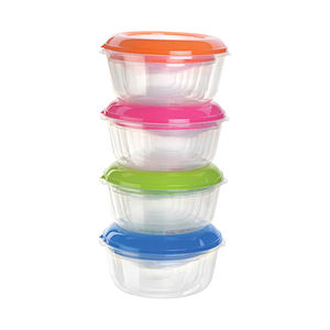 ROUND PLASTIC FOOD <b>STORAGE</b> MICROWAVE SAFE <b>FREEZER</b> SAFE CONTAINER - 7 PCS SET FROM INDIA HIGH QUALITY - Product Image 4