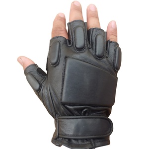 Gants tactiques mi-doigts en cuir véritable de haute qualité, les plus vendus, chauffe-mains pour les voyages en extérieur toutes saisons Keven Impex USA - Product Image 4
