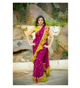 Kanchipuram Pure Wedding Collection Silk Multi Color Fancy Luxury Sarees Rani <b>Blouse</b> Wholesale Low Price Ethnic Garment In-Stock - Product Image 1