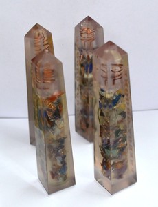 Buy Online Energy Orgone Tower with Crystal Point : Energy Orgone Tower with Crystal Point for Sale - Product Image 2