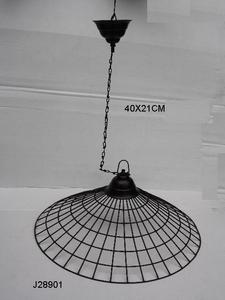 Lámparas colgantes de techo de hierro de alta calidad en revestimiento de polvo verde Lámparas colgantes de techo de metal Lámpara colgante redonda Decoración del hogar - Product Image 2