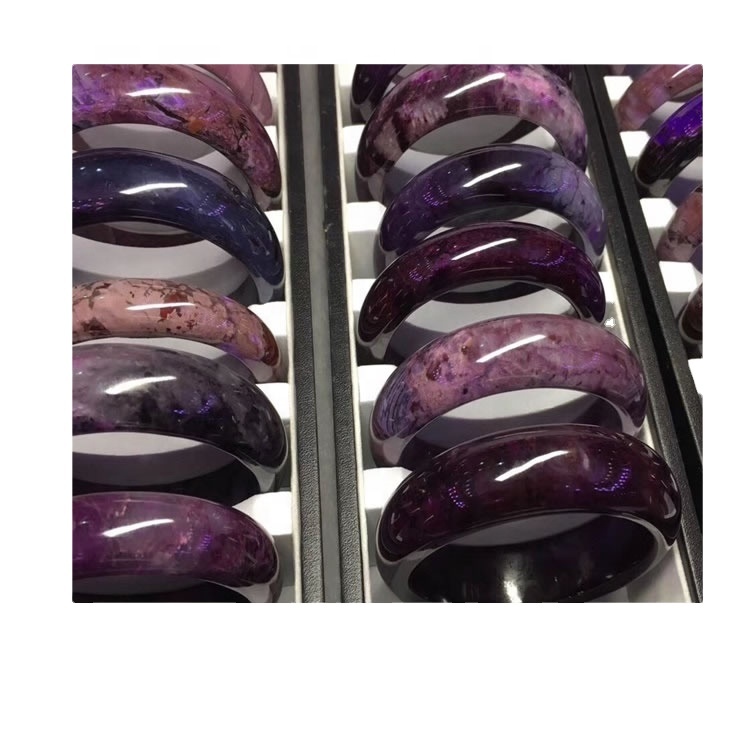 天然スギライトバングル大量卸売1個スギライトパープルジェダイト