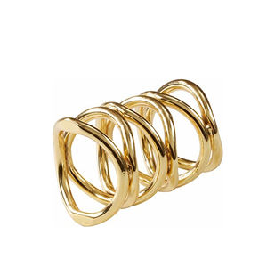 แหวนผ้าเช็ดปากทองเหลืองทองแหวนผ้าเช็ดปากทองเหลืองแข็ง - Product Image 5