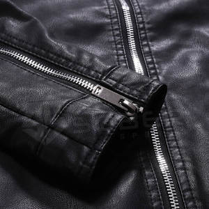 Blouson d'hiver en cuir Pu homme, à manches longues, de grande taille, - Product Image 4