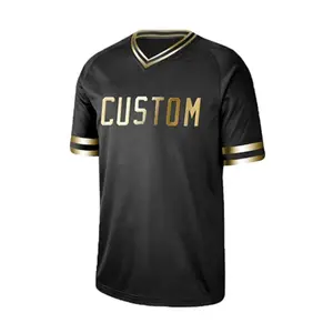 Venta al por mayor de ropa deportiva Lisa personalizada con botones completos nuevas camisetas de béisbol y softbol transpirables OEM opciones de talla grande disponibles - Product Image 1