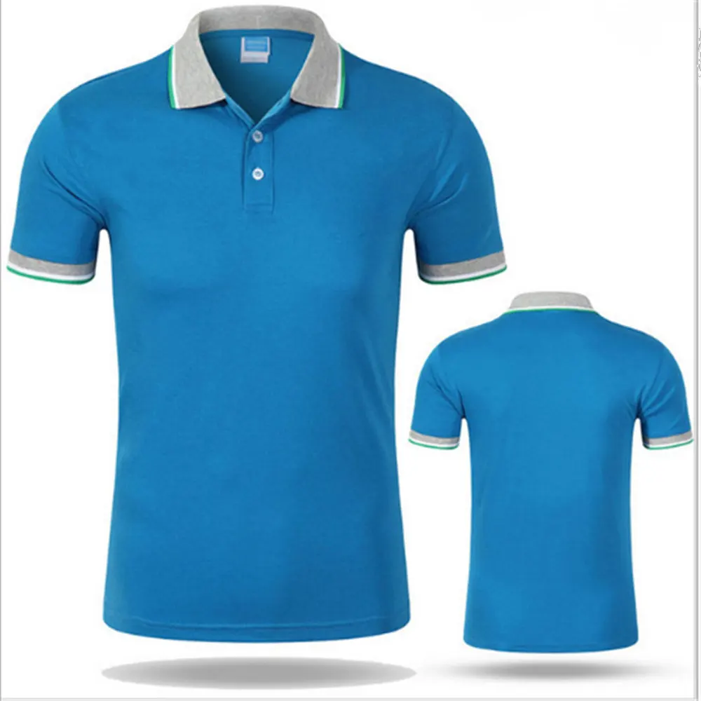 100% Cotton Men Short Sleeve Sweater Polo Shirt Knit Polo Golf Shirt