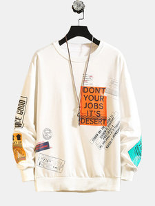 New Trendy <b>Cool</b> High Quality Exclusive Placement Printed Sweat <b>Shirt</b> From Bangladesh at Competitive Prices for Winter <b>Men's</b> - Product Image 4