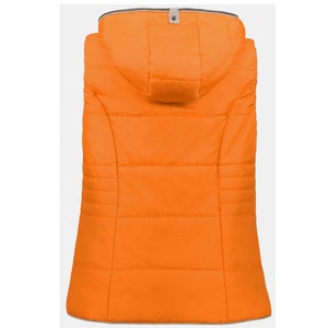 Femmes hiver chaud à manches courtes gilet léger sans manches vêtements d'extérieur décontractés Style rétro bouffant gilet rembourré manteau - Product Image 4