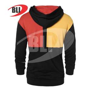 เสื้อฮู้ดแบบสวมหัวสำหรับผู้ชาย,เสื้อวอร์มผ้าฟลีซผ้าฝ้าย100% สีเรียบไซส์ใหญ่พิเศษ - Product Image 6