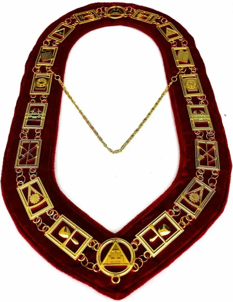 Freimaurer Regalia Royal Arch Gold Ketten halsband