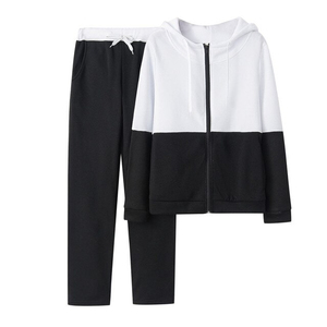 Otoño Invierno transpirable a prueba de viento Sudadera con capucha chándal hombres mujeres peso pesado patrón sólido ropa deportiva activa Bottoms - Product Image 2