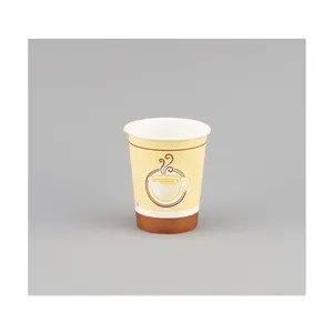 UAE供应商销售彩色单壁9盎司容量的一次性PE涂层纸杯用于热茶或咖啡