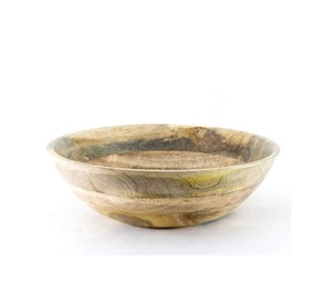 Cuenco de diseño tallado de madera para granja, tazón decorativo de madera y forma redonda para cuenco de fruta para el mejor pulido - Product Image 4