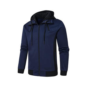 Sudadera con capucha de secado rápido para hombre, deportes de invierno, Fitness, correr, entrenamiento, manga larga, cremallera, sudaderas con capucha informales - Product Image 3
