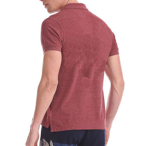 Polo de algodón 100% personalizado para hombre, camisa de manga corta, ajustada, con bloqueo de color - Product Image 4