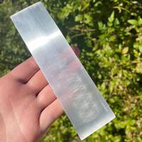 Plaque de Recharge Triple Lune en Sélénite, Meilleure Vente, Cristal Naturel, Feng Shui, Guérison Amoureuse, Énergie Spirituelle, Image de Cristal Européen