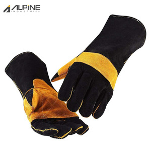 Meilleure qualité anti-coupure Tig Mig Gants de sécurité Dernière conception de gants de soudage en cuir Prix de gros - Product Image 6
