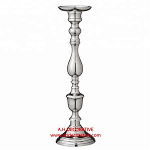 Tall Candlestick Holder Wholesale Price Home Decorative Metal <b>Candle</b> Holder for Decoration Aluminum Casted Silver <b>Candle</b> Stand - Product Image 3