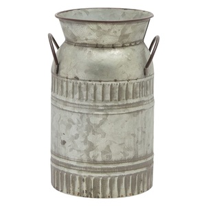 Haute Qualité À La Main Décoratif Galvanisé Lait Peut Planteur Dernière Arrivée Traditionnel Designer Style Élégant Fantaisie Vase - Product Image 4