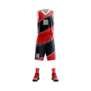 Maillot et shorts de basket-ball pour hommes, logo personnalisable, bon marché, sublimation, pour jeunes, pièces - Product Image 1