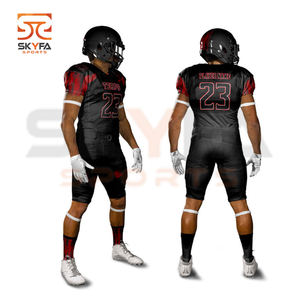 เสื้อเจอร์ซี่ย์อเมริกันฟุตบอลดีไซน์แบบระเหิดของคุณเอง,ชุดฟุตบอลสำหรับผู้ชายเครื่องแบบอเมริกันฟุตบอลขายส่ง - Product Image 1