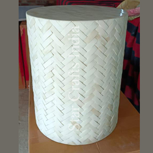 โรงงานทรงกลมดีไซน์ใหม่ทําเรซิ่นและกระดูกควายตกแต่งเครื่องดื่มโต๊ะกาแฟสําหรับห้องนั่งเล่นในบ้านโรงแรม - Product Image 6