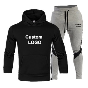 Sudadera lisa con capucha para hombre, ropa deportiva de marca privada, con bolsillo de canguro, traje de chándal de Color sólido con capucha en blanco - Product Image 4