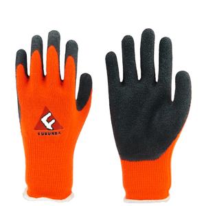 Gants en Latex/caoutchouc noir naturel, pièces, revêtus de coton, palmier froissé - Product Image 6