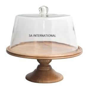 Premium 2 Tire Glass Plates Cake Stand Party and Christmas Celebration Cake Server Standard Tabletop Dessert Server Stand - Product Image 2