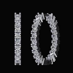 Bague de fiançailles en or blanc 14K personnalisée avec diamants naturels de 1.33 carats, bijoux de mode à la mode pour de meilleurs looks - Product Image 1