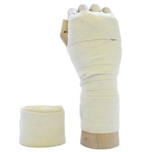 Demande client par SKT # Bandages de boxe 495, fabrication OEM à bas prix, coton bleu et nylon, protection durable et respirante - Product Image 6