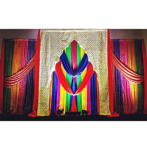 ฉากสำหรับงานแต่งงานที่มีสีสันสดใส,ฉากแบคดรอปแบบแขวนสำหรับงานแต่งงาน Mehndi - Product Image 1