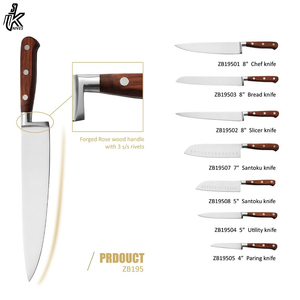 Juego de cuchillos de Chef de acero inoxidable, utensilios de cocina, 8 pulgadas, OEM - Product Image 2