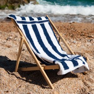 Serviette de plage en coton rayé teint en fil, séchage rapide, écologique, super absorbante, douce, 400-450 GSM, conception de logo personnalisé Inde - Product Image 4