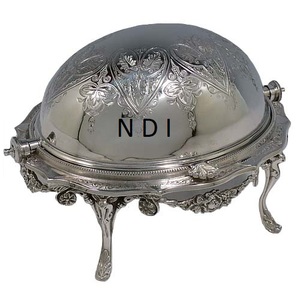 Único estilo Royal Hotel y restaurante equipo de comida plato de frotamiento mejor calidad servidor de alimentos gran plato de frotamiento fabricante - Product Image 1