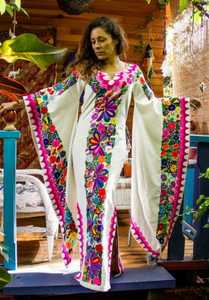 ---- TRENDY-NEW--CAFTAN robe avec belle-embellie en cristal perles de verre pierre travail-pour-fête-usure et de mariage-2021 - Product Image 2