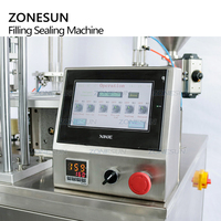 Zonnesun — Machine de remplissage et de scellage automatique, gelée, jus, lait, miel, chocolat, yaourt, tasse, pâte rotative à eau