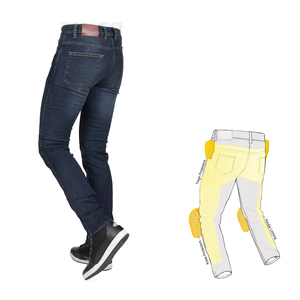 Pantalones vaqueros de carreras para hombre, ropa deportiva de invierno de alta calidad, bajos en enzimas, lavados, lisos, estilo arrugado, transpirables y personalizados - Product Image 2