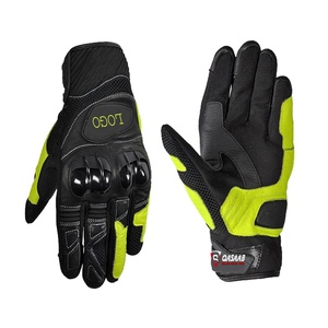 Guantes de cuero para motocicleta, resistentes al agua, carreras - Product Image 1
