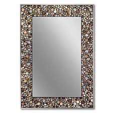 Handmade Blue Color Glass Mosaic <b>Wall</b> <b>Mirror</b> <b>Rectangle</b> Feather Design Home Decor for Bathroom Framed <b>Wall</b> for Living Space - Product Image 5