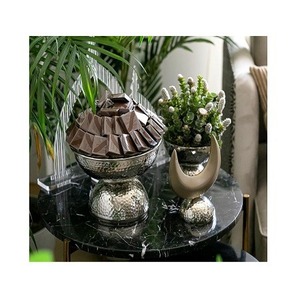 Designer Aluminium Hammered <b>Sweet</b> Serving Stand Large Size Round Shape <b>Sweet</b> Stand <b>Box</b> From Manufacture in India - Product Image 2