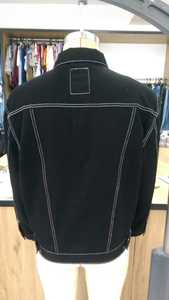 Vestes en jean pour hommes, coupe slim décontractée, vintage, 100% coton, écologiques, sur mesure, vente en gros, fil contrasté, OEM - Product Image 3