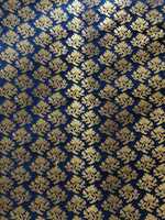 Tissu en soie brocart métallique écologique sur mesure, couleurs pastel assorties, motifs indiens, pour literie et coussins