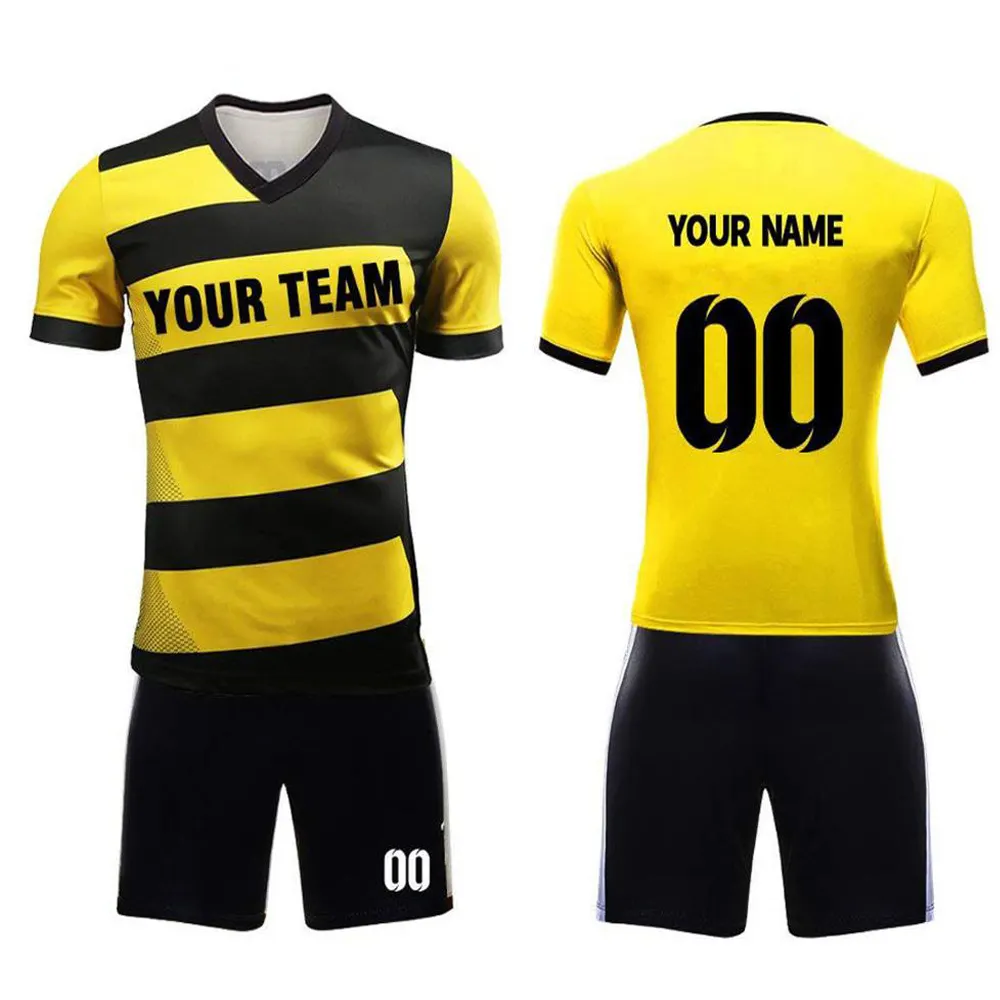 Latest Design Stylish Branded soccer Uniforms For Teams New Fashion Top Quality Manufacture Soccer Jersey Uniform