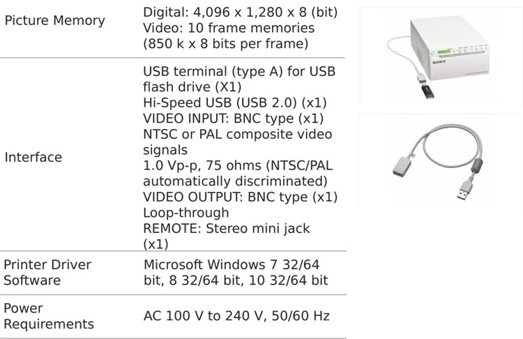 High Quality Sony Digital Video UP-X898MD Thermal Printer Hybrid Graphic Printer For Ultrasound