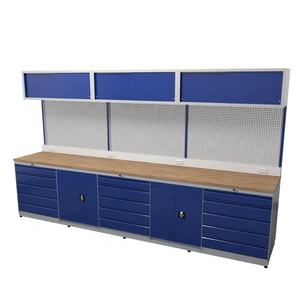 Muebles de taller, cajas de herramientas, armario, carrito de garaje, conjunto de almacenamiento para taller, organizador mecánico, banco de trabajo resistente 50172R - Product Image 4